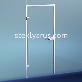 804L — Комплект дверной коробки в стеклянный проем (левая) Титан