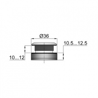 503A — Точечное крепление без зенковки (10,5-12,5 мм)